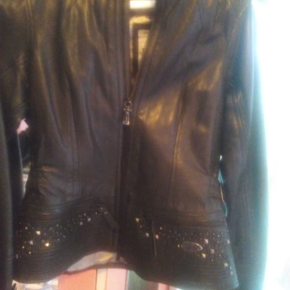 Womens Harley Davidson all leather jacket